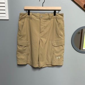 Men's UA Storm Fish Hunter Cargo Shorts Khaki